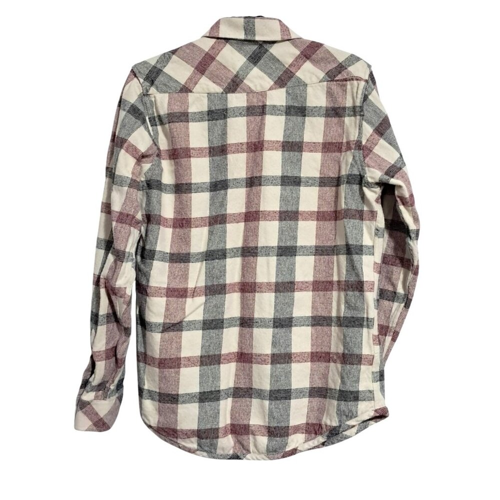 Vintage 90s Billabong Design Works Plaid Flannel Shirt Size M Surf Style - Picture 4 of 13